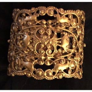 Virgin Saints & Angels Filagree Cuff Bracelet